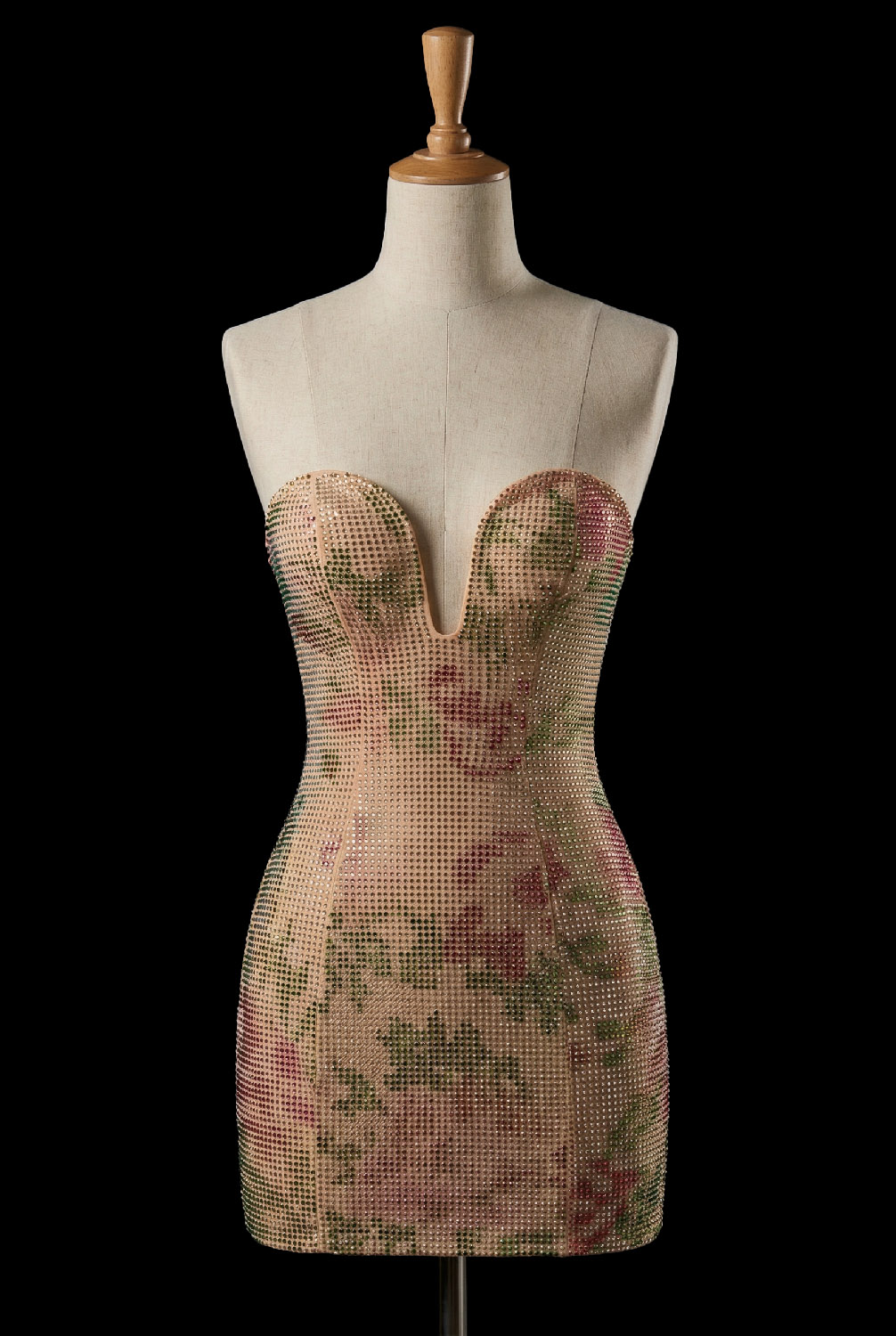 Rhinestone baskı ürün örneği - Kumaş taş baskı tekstil uygulaması